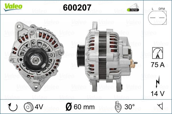 Valeo 600207 - Генератор unicars.by