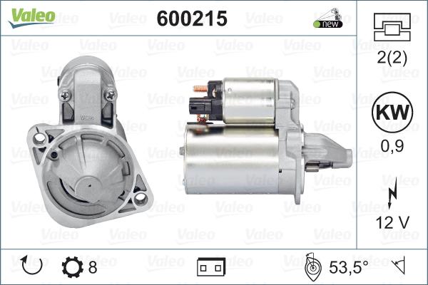 Valeo 600215 - Стартер unicars.by