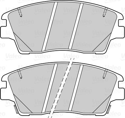 Valeo 601499 - Тормозные колодки, дисковые, комплект unicars.by