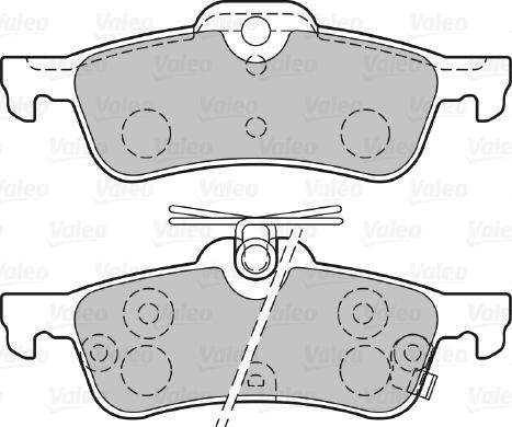 Valeo 670486 - Тормозные колодки, дисковые, комплект unicars.by