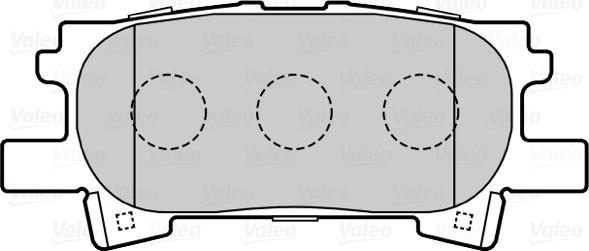 Valeo 601561 - Тормозные колодки, дисковые, комплект unicars.by