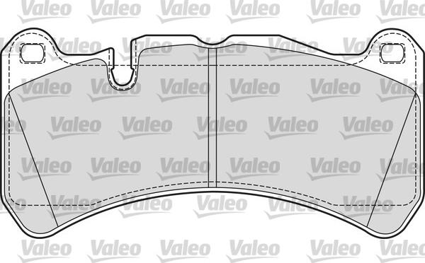 Valeo 601685 - Тормозные колодки, дисковые, комплект unicars.by