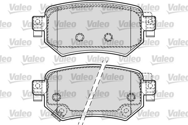 Valeo 601688 - Тормозные колодки, дисковые, комплект unicars.by