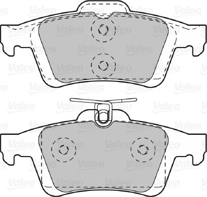 Valeo 601044 - Тормозные колодки, дисковые, комплект unicars.by