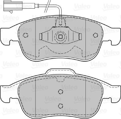 Valeo 601068 - Тормозные колодки, дисковые, комплект unicars.by