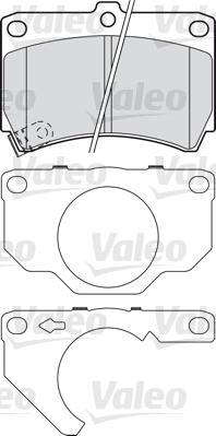 Valeo 601018 - Тормозные колодки, дисковые, комплект unicars.by