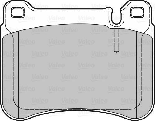 Valeo 601034 - Тормозные колодки, дисковые, комплект unicars.by