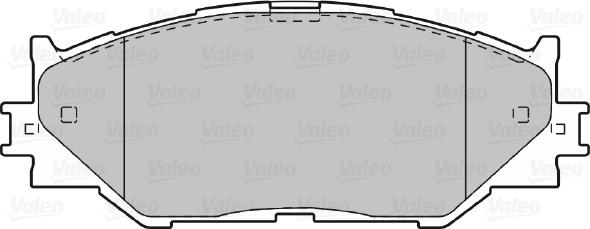 Valeo 601035 - Тормозные колодки, дисковые, комплект unicars.by