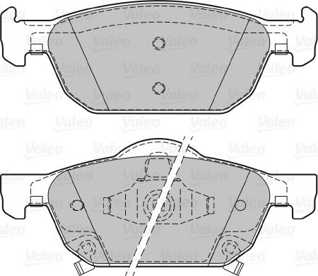 Valeo 601149 - Тормозные колодки, дисковые, комплект unicars.by