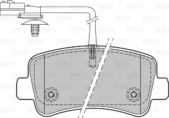 Valeo 670151 - Тормозные колодки, дисковые, комплект unicars.by