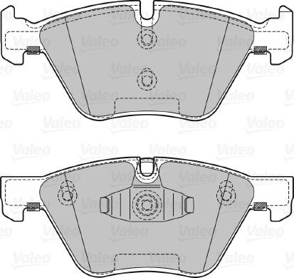 Valeo 601126 - Тормозные колодки, дисковые, комплект unicars.by