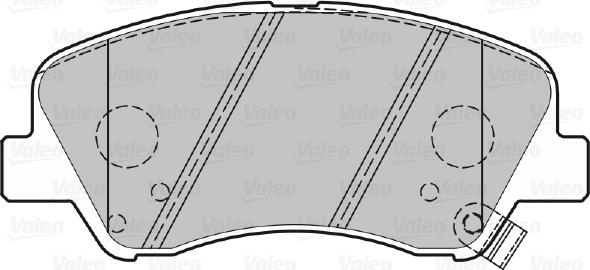 Valeo 601300 - Тормозные колодки, дисковые, комплект unicars.by