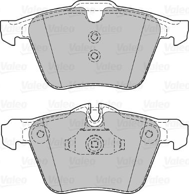 Valeo 601376 - Тормозные колодки, дисковые, комплект unicars.by