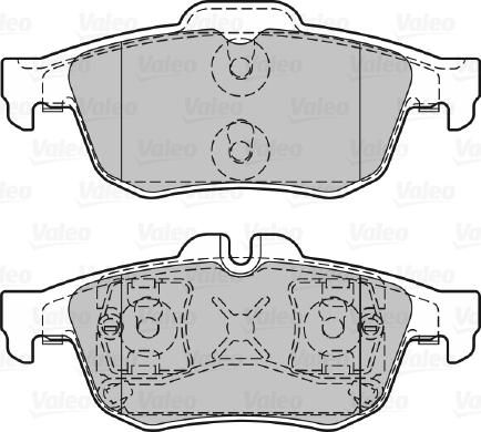 Valeo 601292 - Тормозные колодки, дисковые, комплект unicars.by