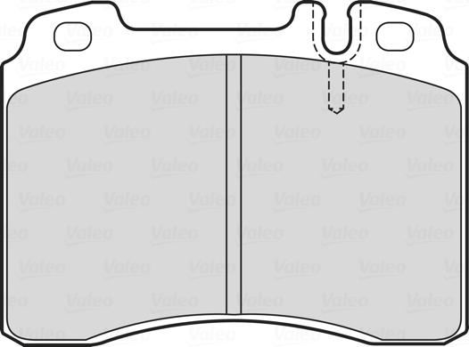 Valeo 601748 - Тормозные колодки, дисковые, комплект unicars.by