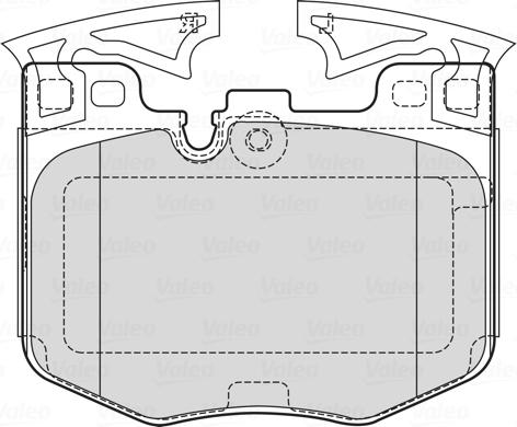 Valeo 601755 - Тормозные колодки, дисковые, комплект unicars.by