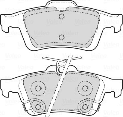 Valeo 601709 - Тормозные колодки, дисковые, комплект unicars.by