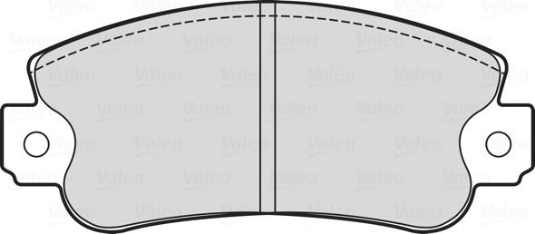 Valeo 601713 - Тормозные колодки, дисковые, комплект unicars.by