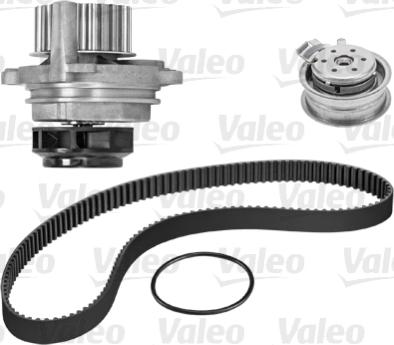 Valeo 614543 - Водяной насос + комплект зубчатого ремня ГРМ unicars.by