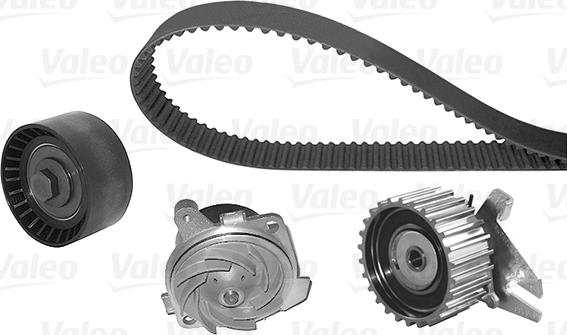 Valeo 614644 - Водяной насос + комплект зубчатого ремня ГРМ unicars.by