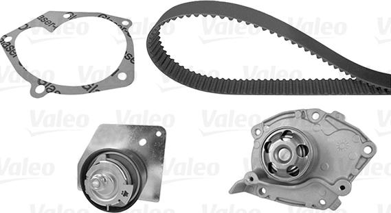 Valeo 614688 - Водяной насос + комплект зубчатого ремня ГРМ unicars.by