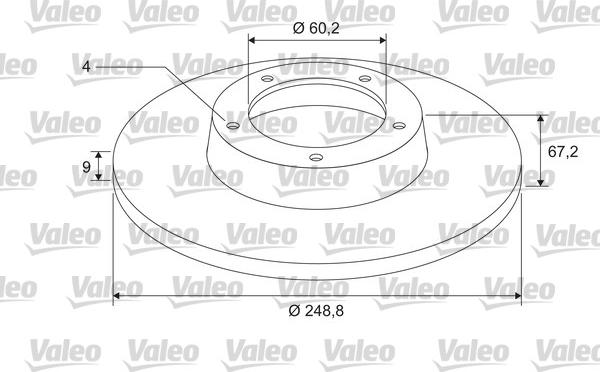 Valeo 675405 - Тормозной диск unicars.by