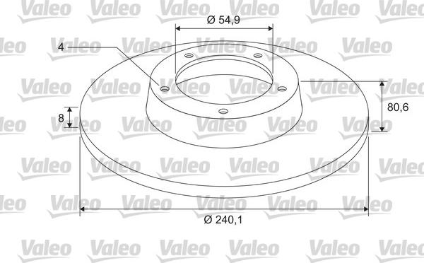 Valeo 675403 - Тормозной диск unicars.by