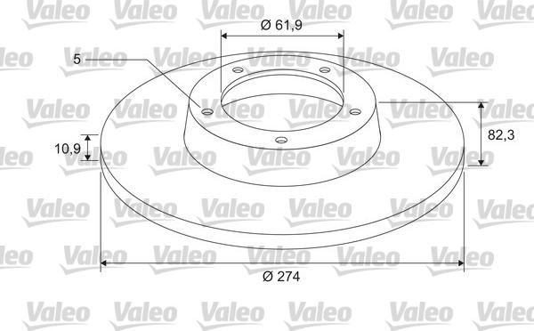 Valeo 675402 - Тормозной диск unicars.by