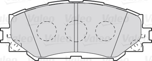 Valeo 670943 - Тормозные колодки, дисковые, комплект unicars.by