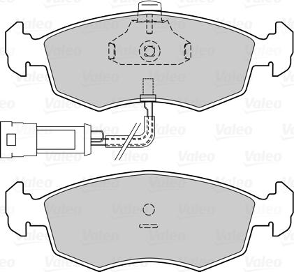 Valeo 670424 - Тормозные колодки, дисковые, комплект unicars.by