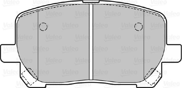 Valeo 670541 - Тормозные колодки, дисковые, комплект unicars.by