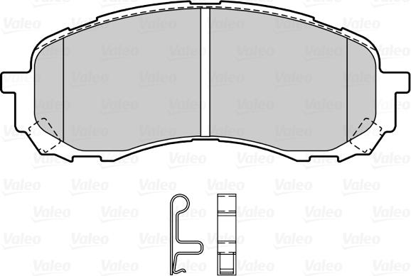 Valeo 670575 - Тормозные колодки, дисковые, комплект unicars.by