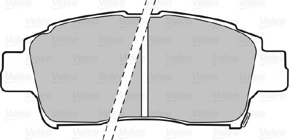 Valeo 670606 - Тормозные колодки, дисковые, комплект unicars.by