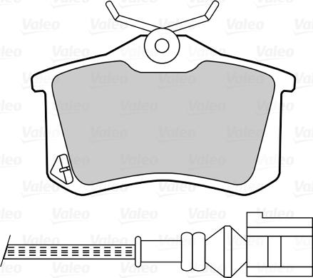 Valeo 670674 - Тормозные колодки, дисковые, комплект unicars.by