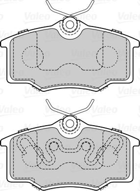 Valeo 670048 - Тормозные колодки, дисковые, комплект unicars.by