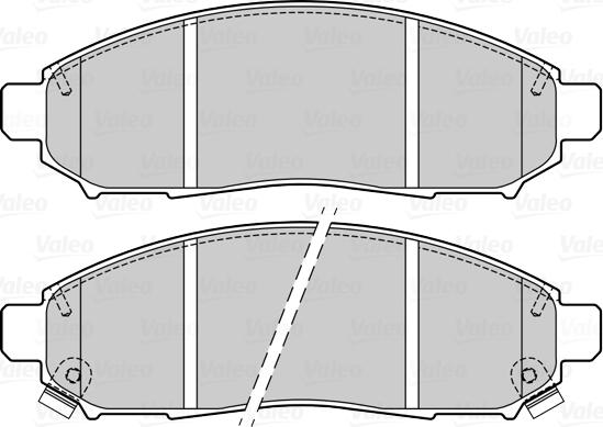 Valeo 670064 - Тормозные колодки, дисковые, комплект unicars.by