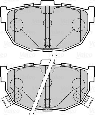 Valeo 670065 - Тормозные колодки, дисковые, комплект unicars.by