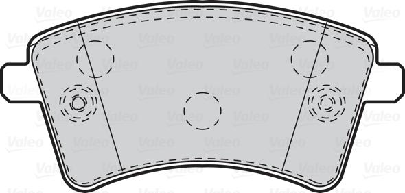 Valeo 670010 - Тормозные колодки, дисковые, комплект unicars.by