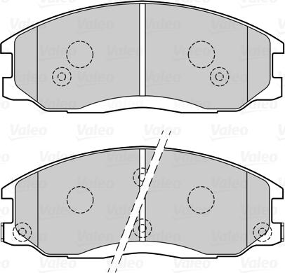 Valeo 670086 - Тормозные колодки, дисковые, комплект unicars.by