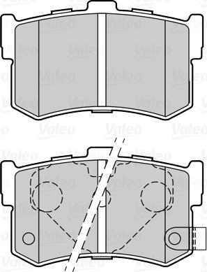 Valeo 670034 - Тормозные колодки, дисковые, комплект unicars.by