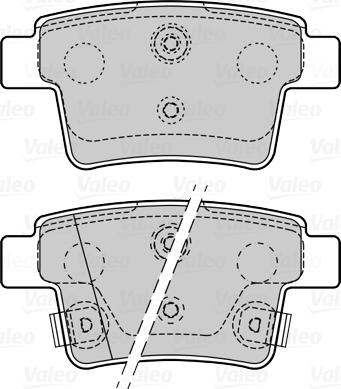 Valeo 670076 - Тормозные колодки, дисковые, комплект unicars.by