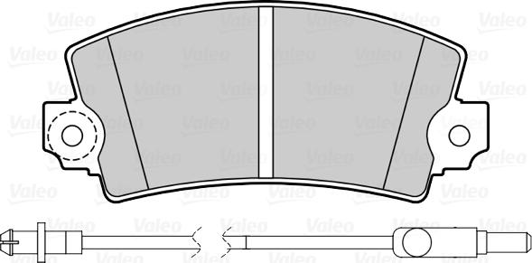 Valeo 670078 - Тормозные колодки, дисковые, комплект unicars.by