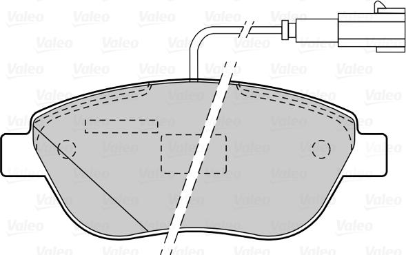 Valeo 670427 - Тормозные колодки, дисковые, комплект unicars.by