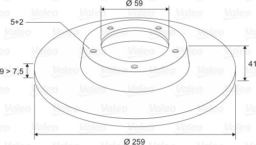 Valeo 197492 - Тормозной диск unicars.by