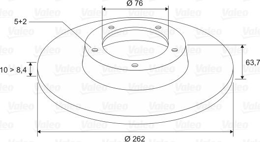 Valeo 197514 - Тормозной диск unicars.by