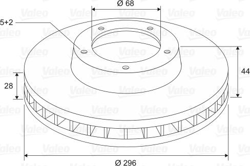 Valeo 197589 - Тормозной диск unicars.by