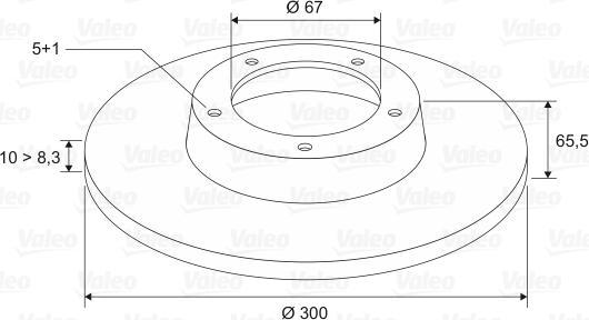 Valeo 197035 - Тормозной диск unicars.by