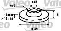 Valeo 197030 - Тормозной диск unicars.by