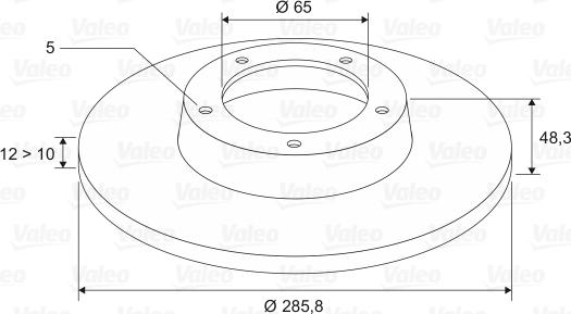 Valeo 297031 - Тормозной диск unicars.by