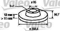 Valeo 197033 - Тормозной диск unicars.by